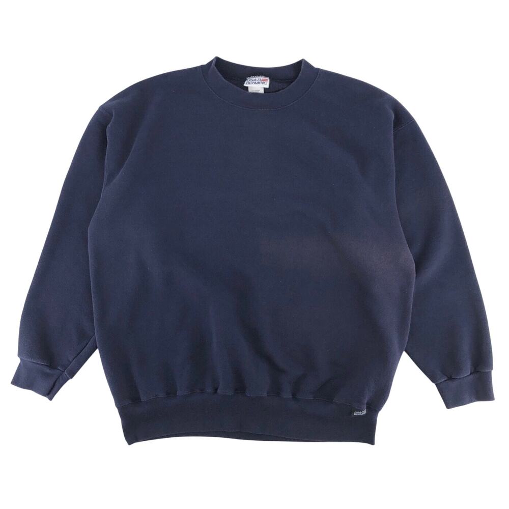 90s blank navy blue crewneck sweatshirt USA Olympic 1990s vintage
